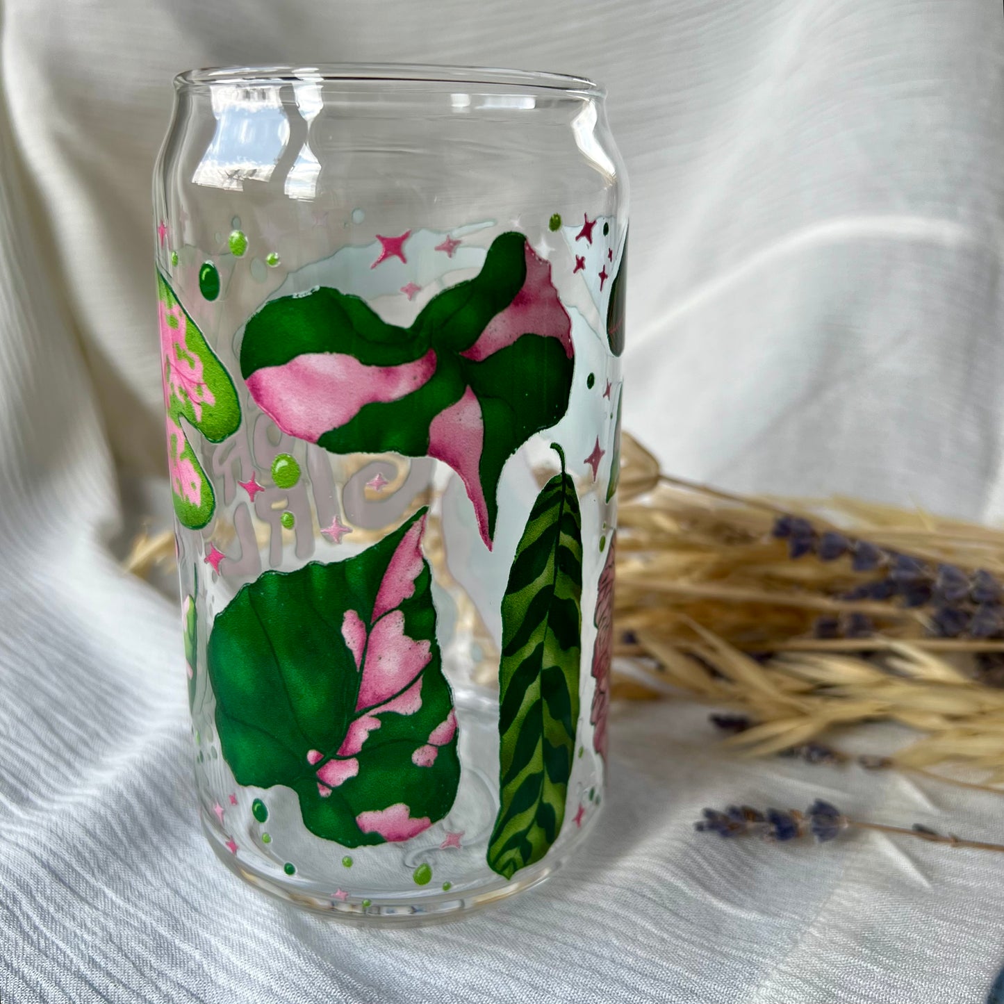 Design glass "You Grow Girl"