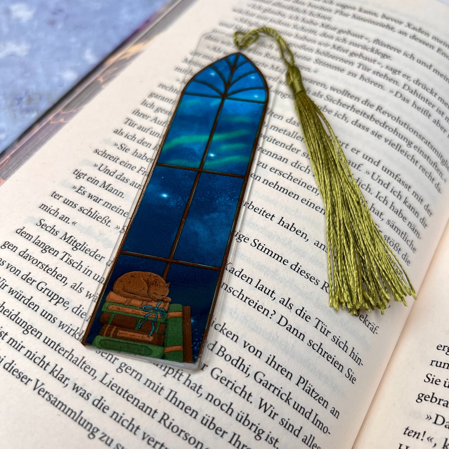 Acryl-Lesezeichen „A Window to Another World“