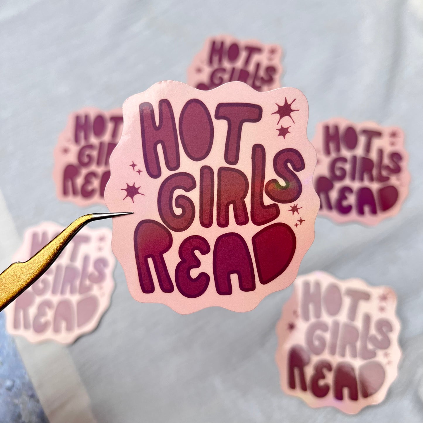 Vinylsticker - Hot Girls Read