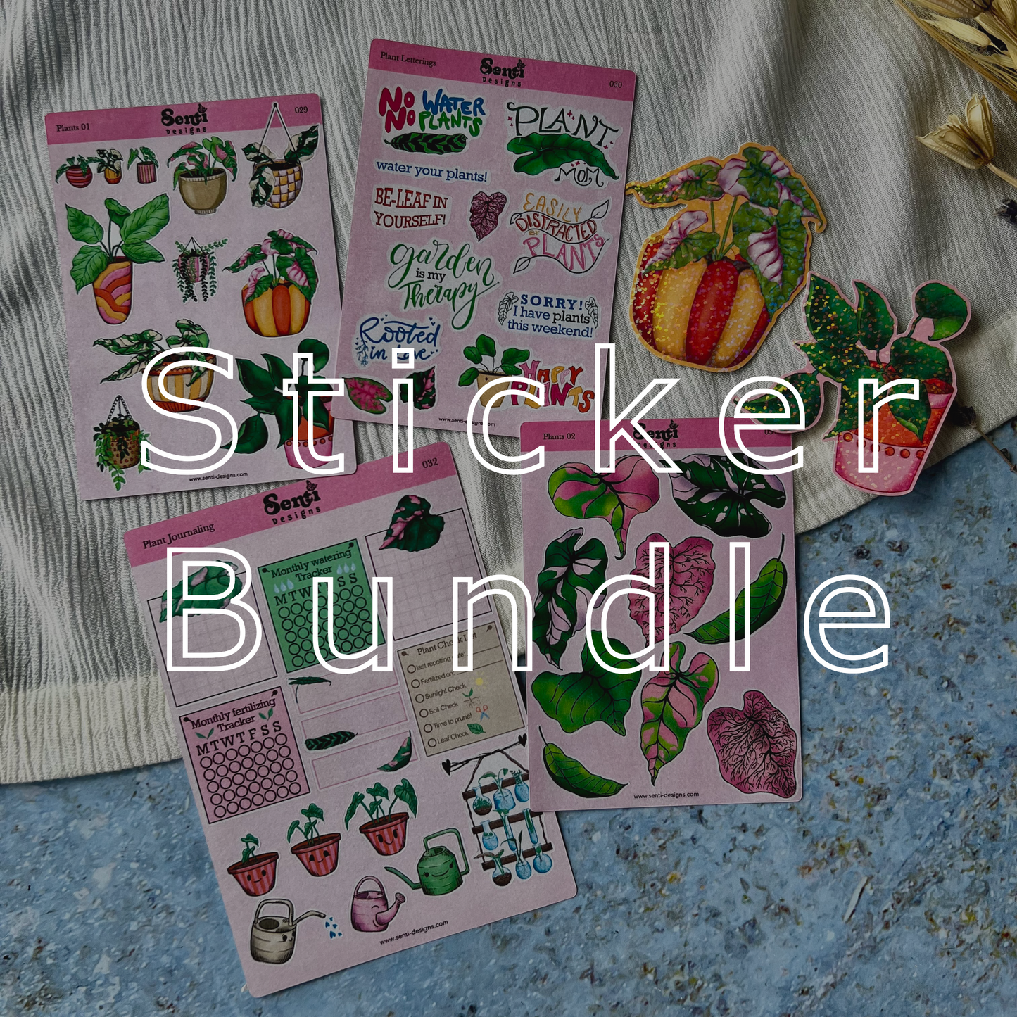 Sticker Sheet Bundle - Plant Love