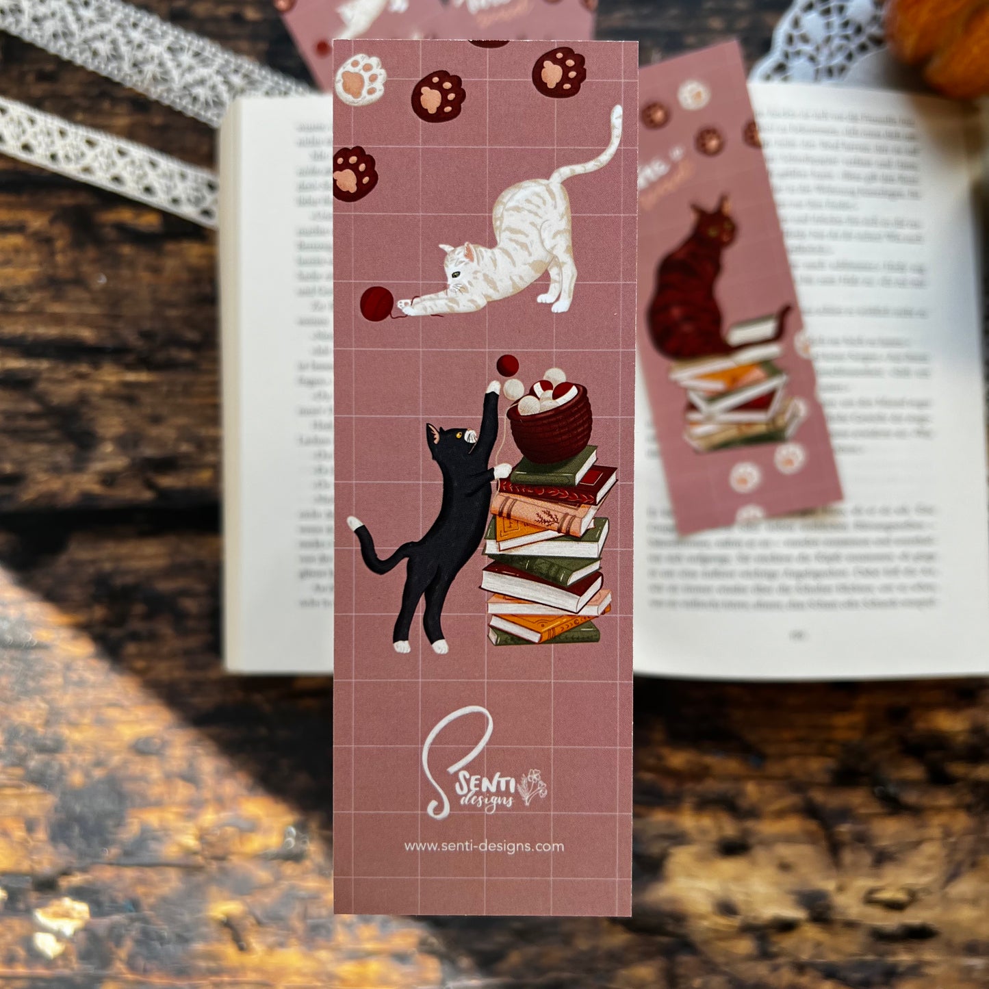 Bookmarks - Cats and Books