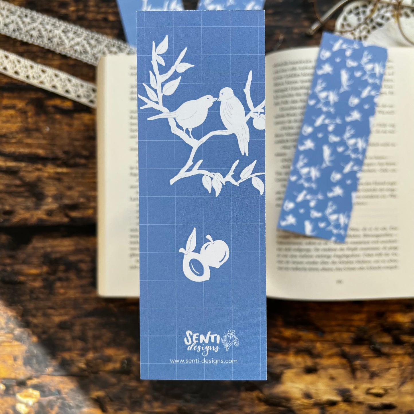 Bookmark - Blue Birdsong