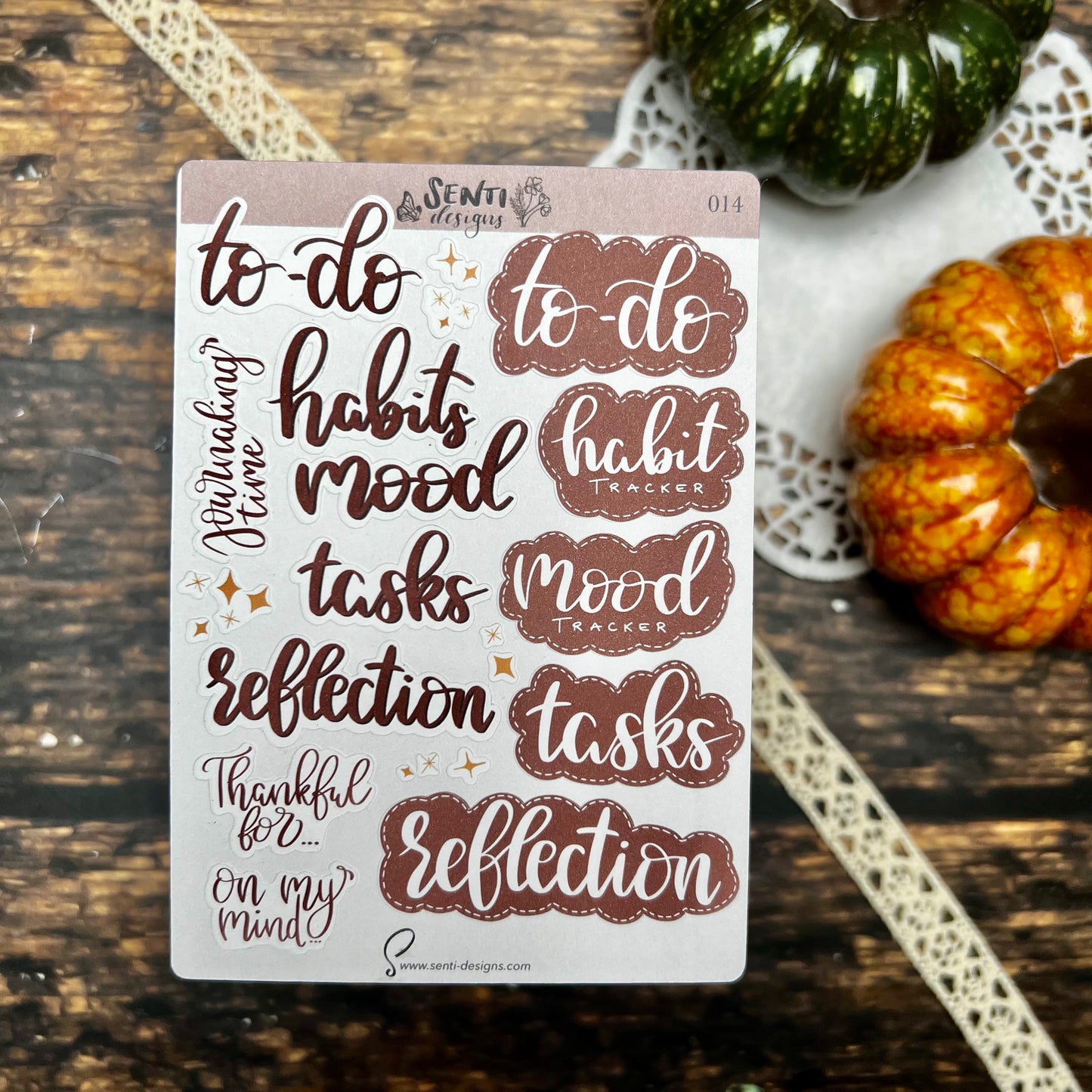 Sticker Sheet - Journaling