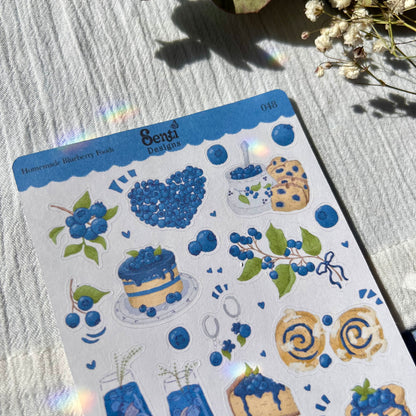 Sticker Sheet - Homemade Blueberry Foods