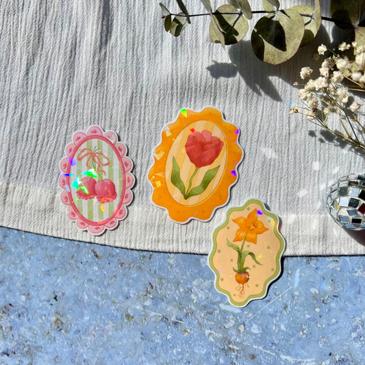 Vinylsticker-Bundle - Framed Flowers