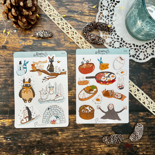 Sticker Sheets - Ghibli Winter