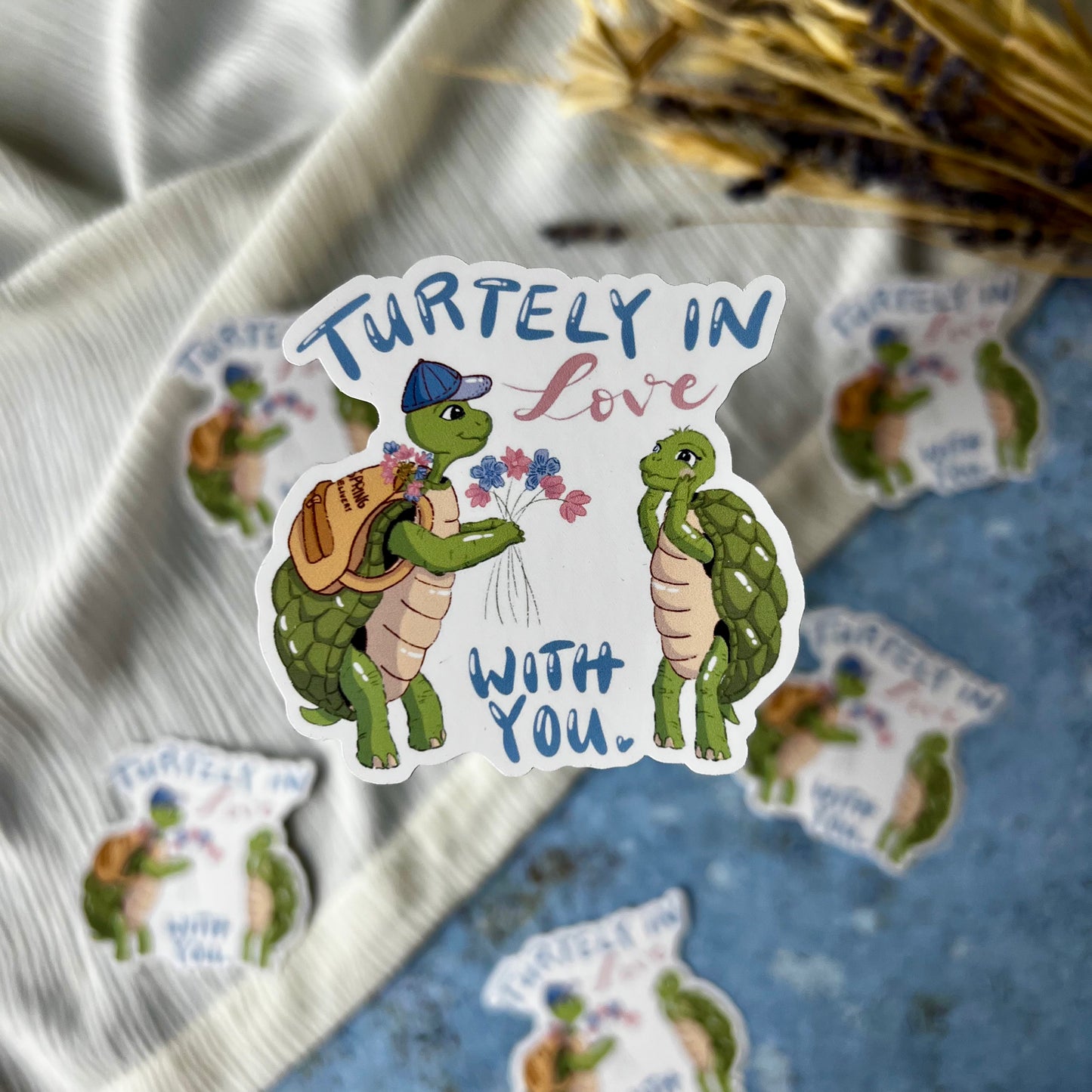 Vinylsticker - Turtelly in Love with you