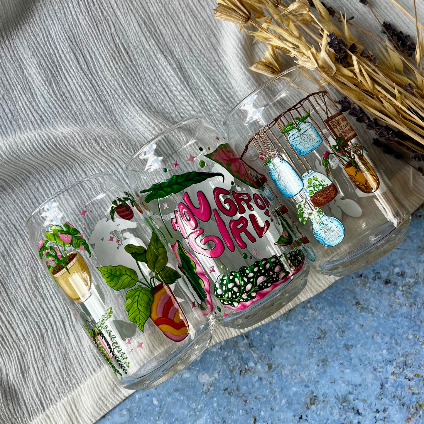 Design glass BUNDLE Plants