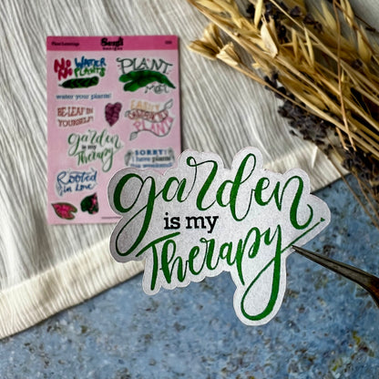 Sticker Sheet - Plant Lettering