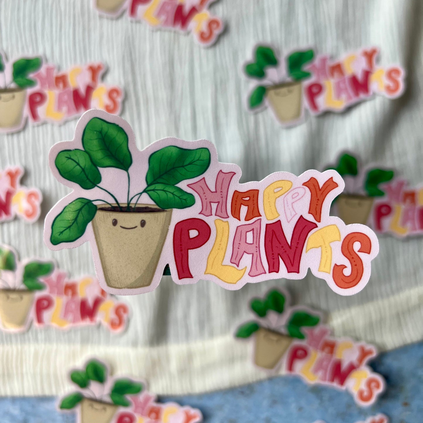 Vinylsticker - Happy Plants