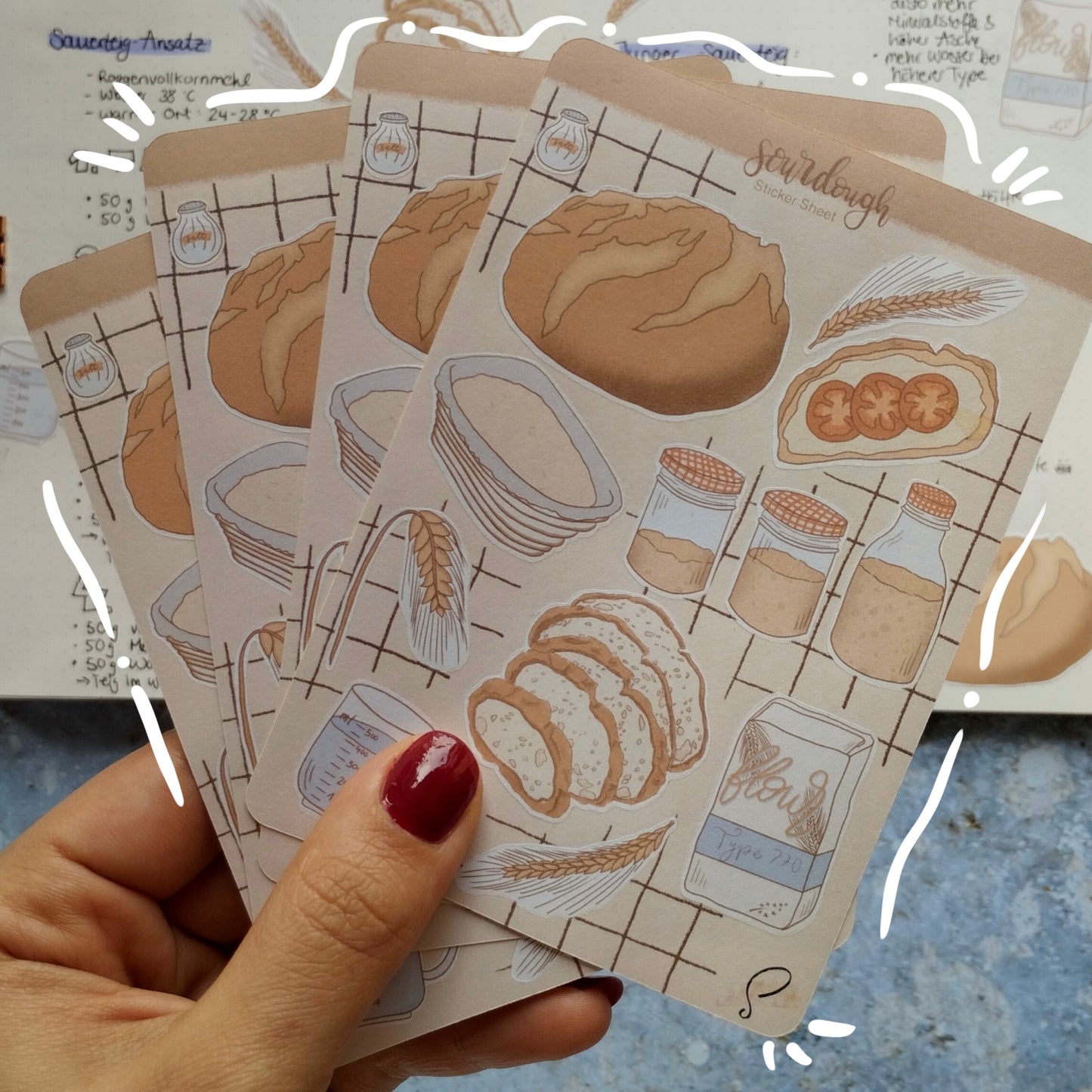 Sourdough Sticker Sheet