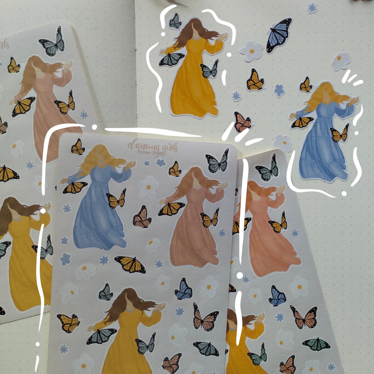 Sticker Sheet - Butterfly Spring