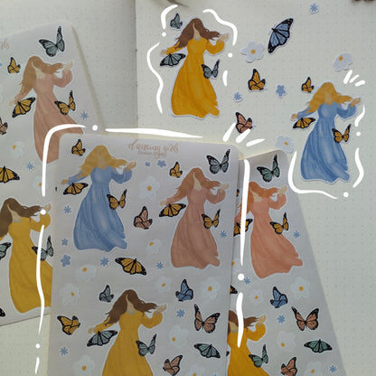 Sticker Sheet - Butterfly Spring