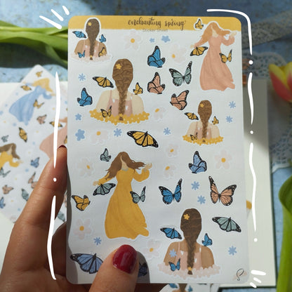 Sticker Sheet - Butterfly Spring