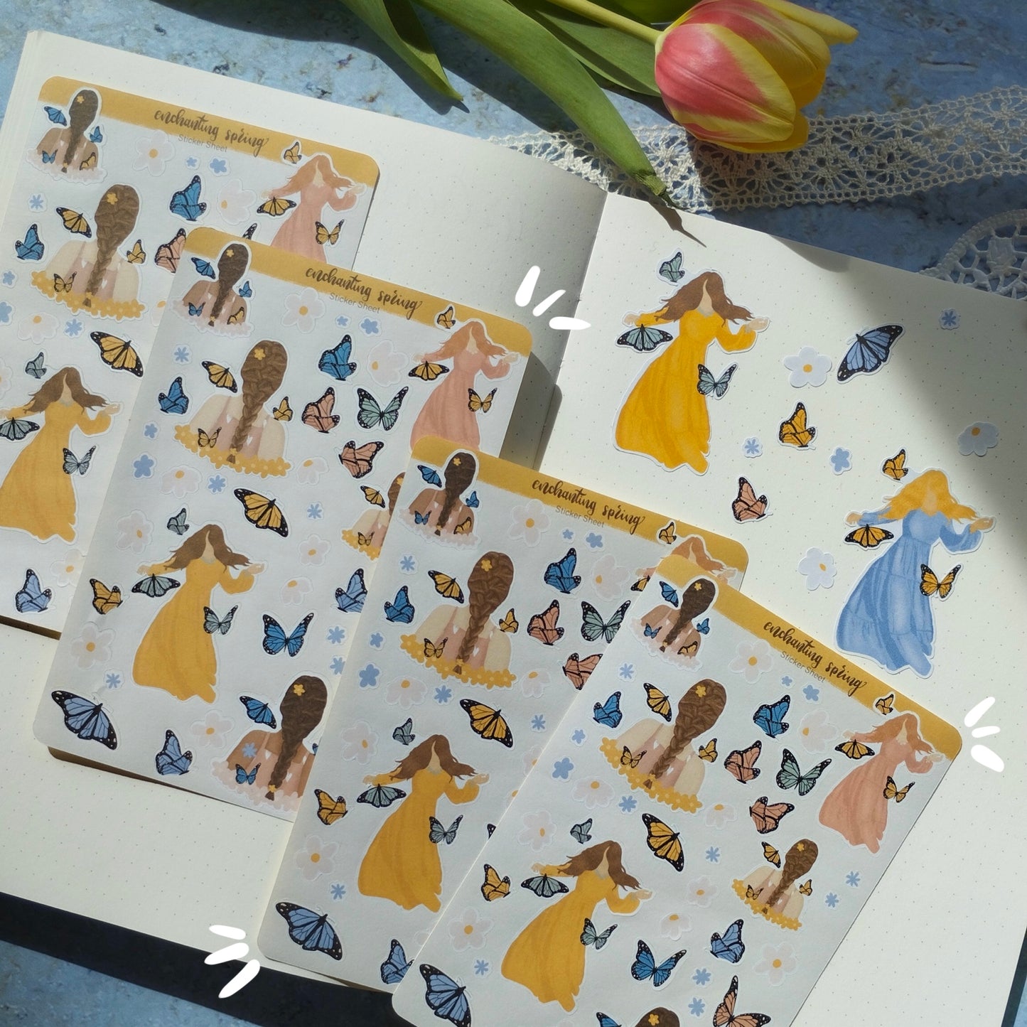Sticker Sheet - Butterfly Spring