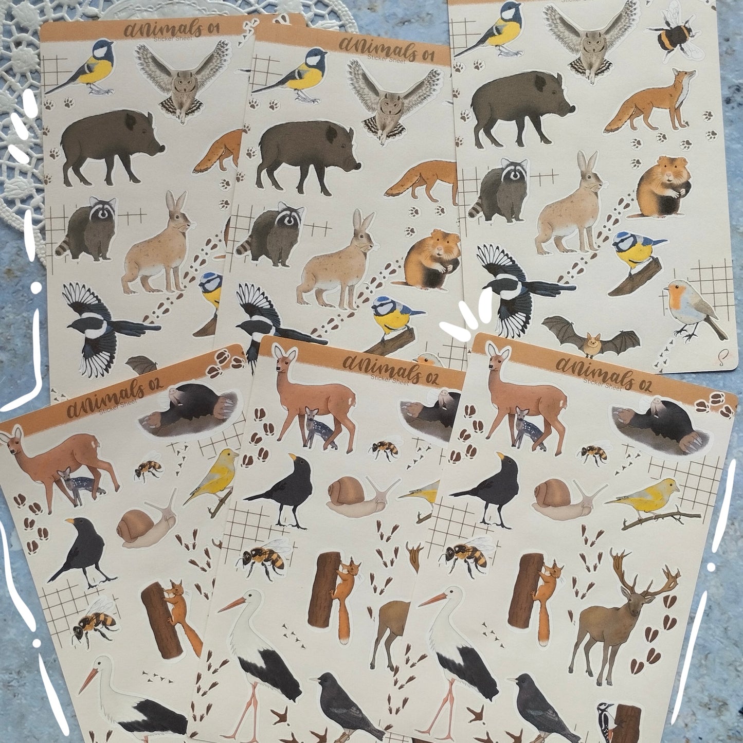Sticker Sheet - Germany's Animal World