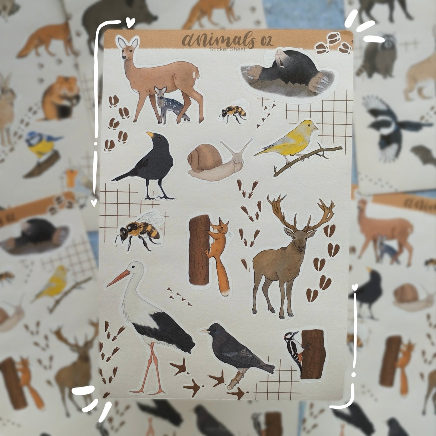 Sticker Sheet - Germany's Animal World
