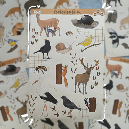 Sticker Sheet - Germany's Animal World