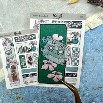 Sticker Sheet - Cats &amp; Books