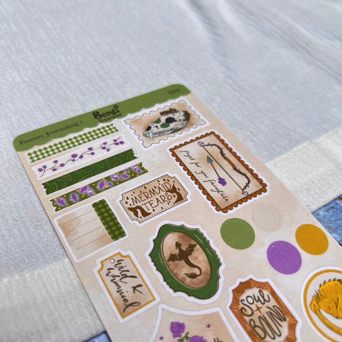Sticker Sheet - Fantasy Journaling