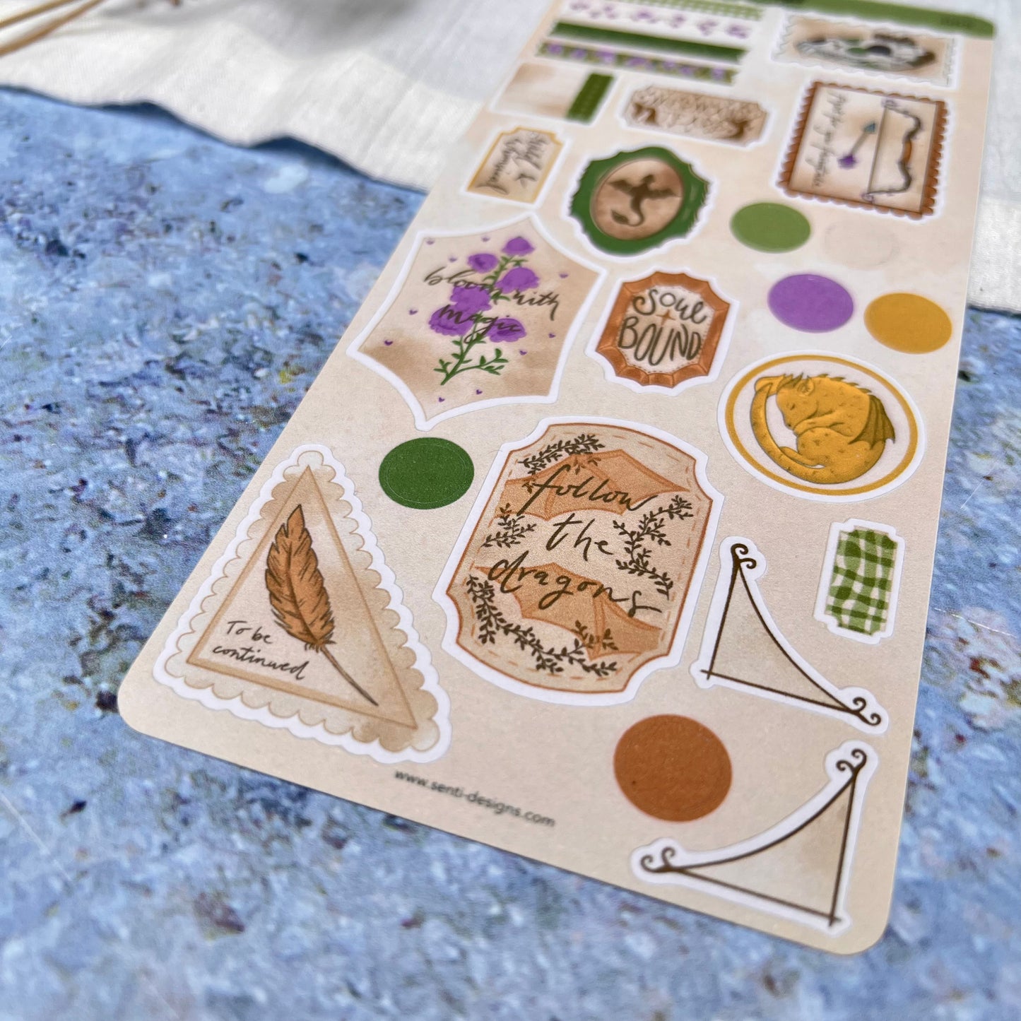Sticker Sheet - Fantasy Journaling