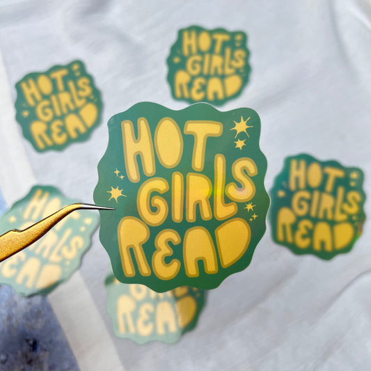 Vinylsticker - Hot Girls Read