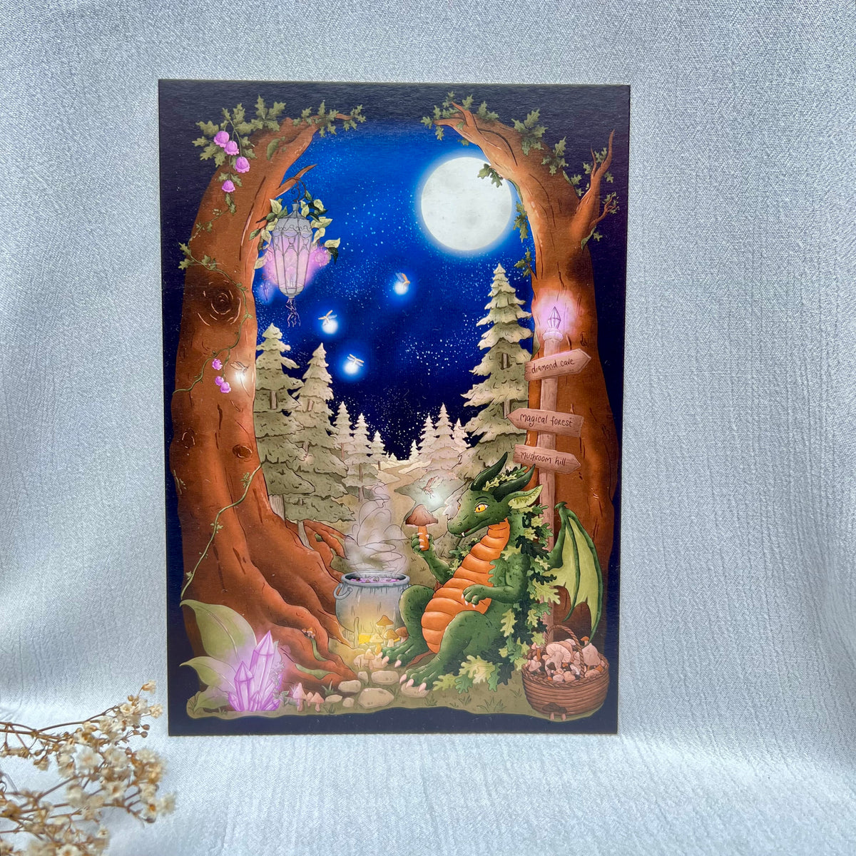 Art Print „Effl’s Magical Mushroom Feast“ – DIN A5