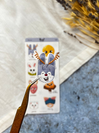 Sticker Sheet - Cats &amp; Books