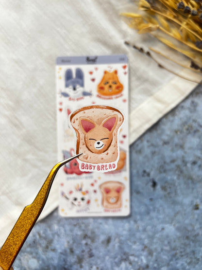 Sticker Sheet - Cats &amp; Books