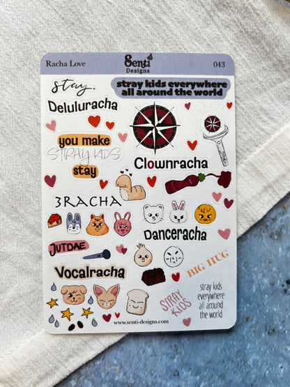 Sticker Sheet - Racha Love