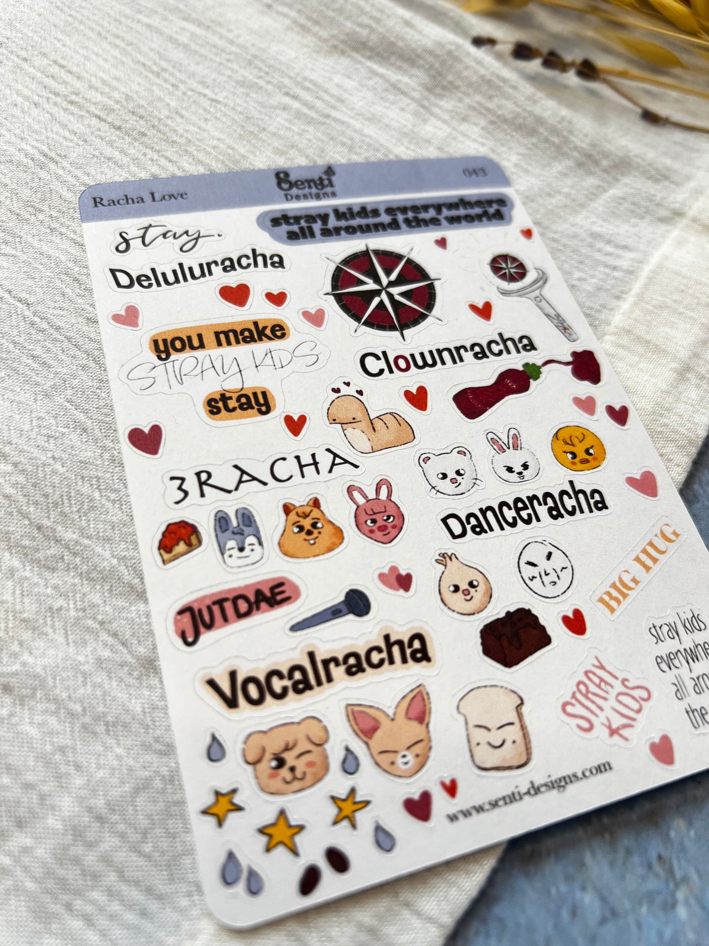 Sticker Sheet - Racha Love