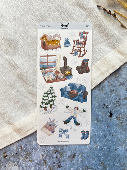 Sticker Sheet - Cozy Winter