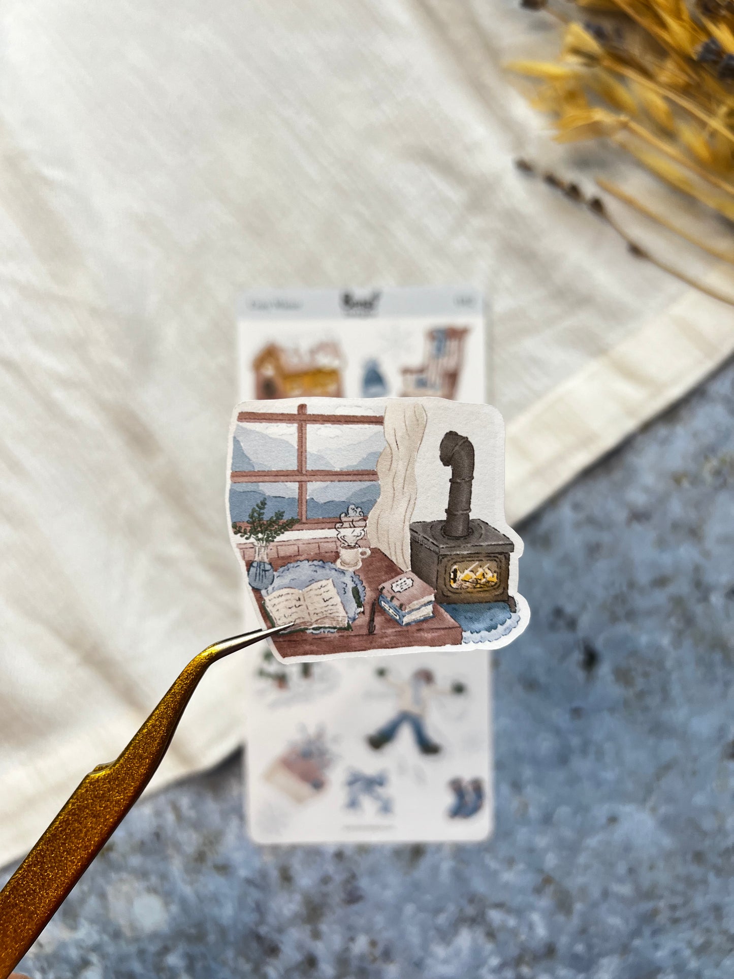 Sticker Sheet - Cats &amp; Books