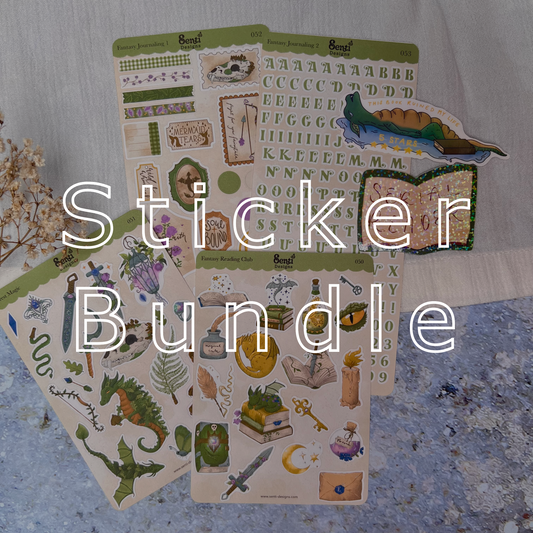Sticker Sheet Bundle - Fantasy Book Lovers