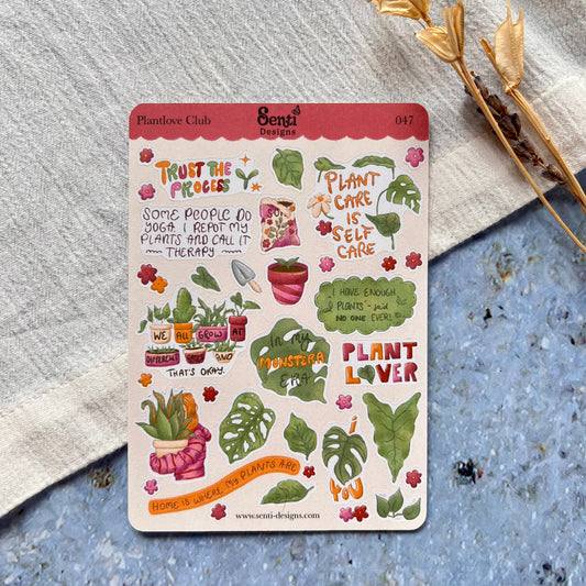 Sticker Sheet - Plantlove Club