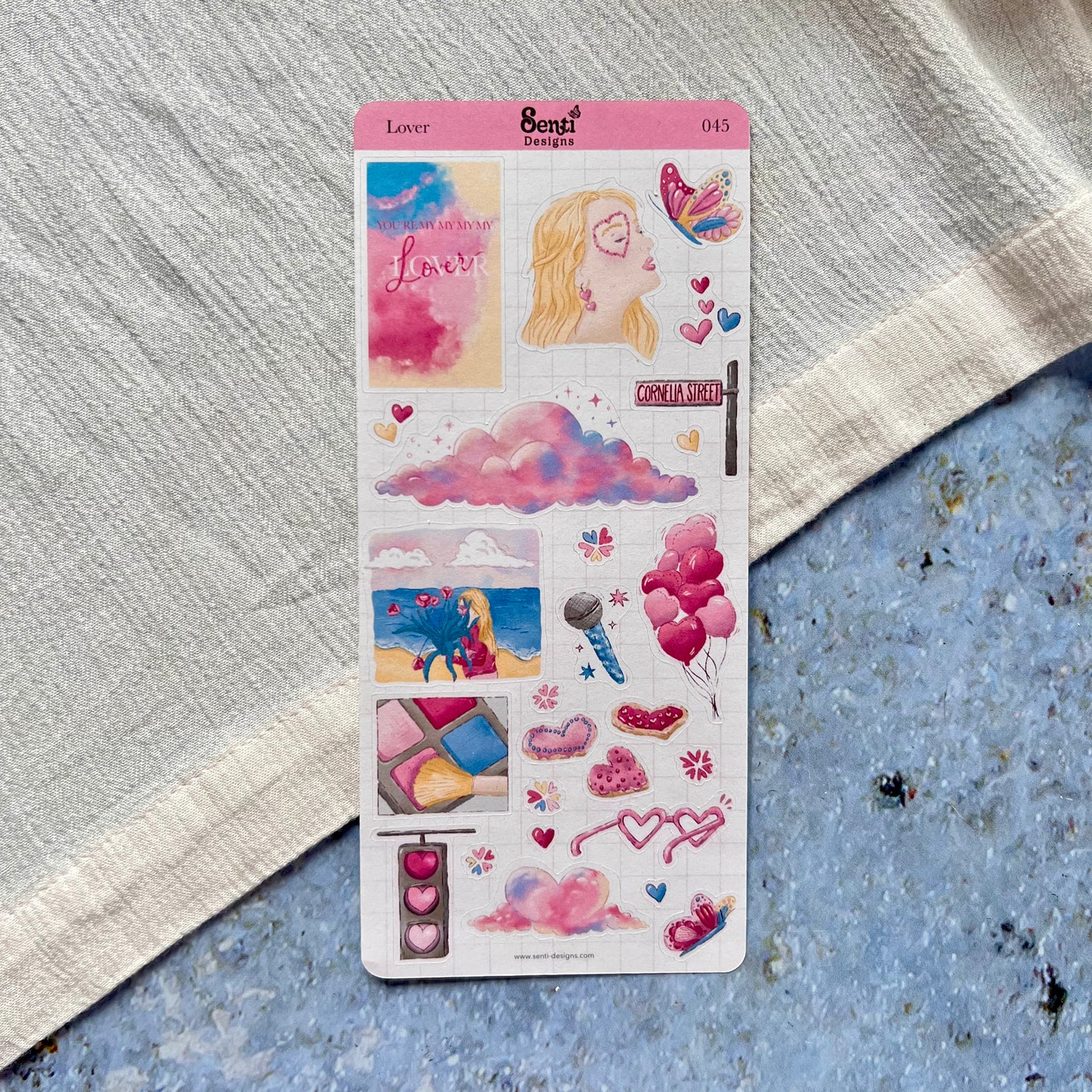 Sticker Sheet - Cats &amp; Books