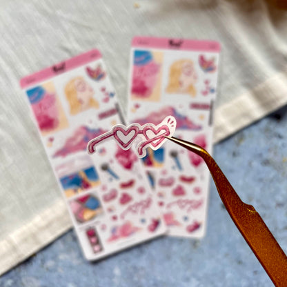 Sticker Sheet - Cats &amp; Books