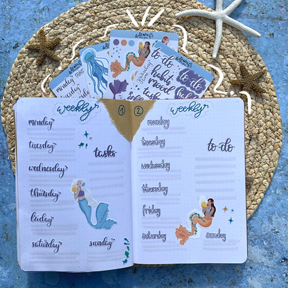 Sticker Sheet Bundle - Mermaid Journaling