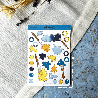 Sticker Sheet - Cats &amp; Books