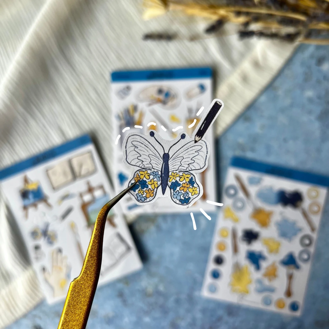 Sticker Sheet - Cats &amp; Books