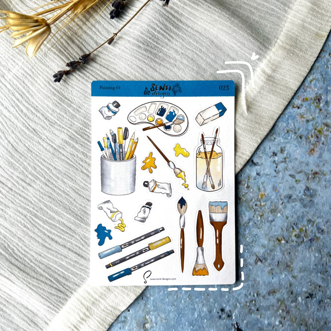 Sticker Sheet - Cats &amp; Books